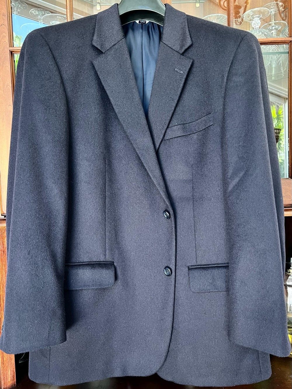 100% Cashmere Lord & Taylor Blazer - Classic Two-Button Suit Jacket